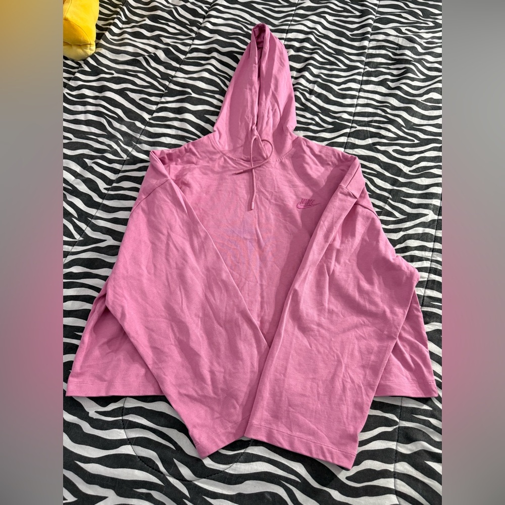 Pink Nike Cropped Hoodie Women’s Size XL New Without Tags